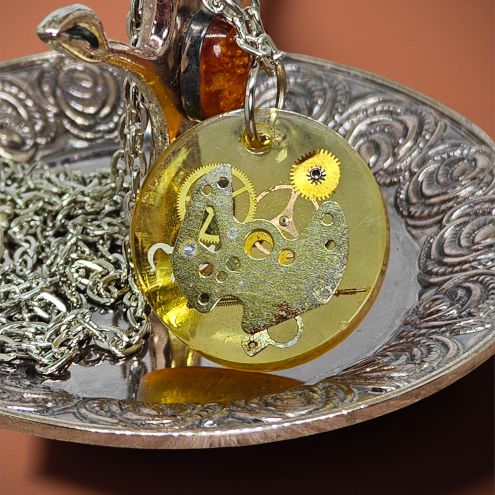 Industrial Pendant XII – Watch Mechanisms in Resin