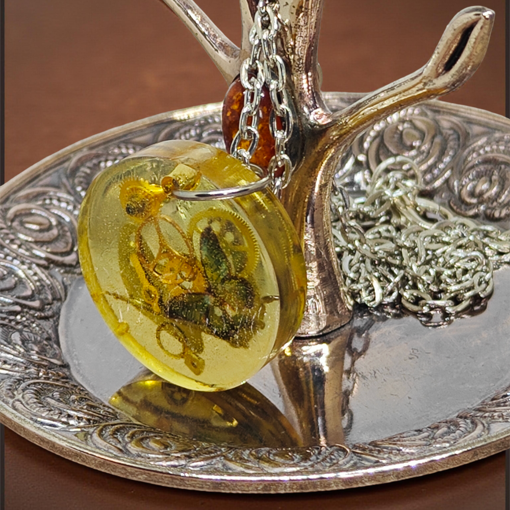 Industrial Pendant XII – Watch Mechanisms in Resin