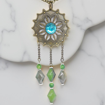 Wisiorek Łapacz Snów w stylu wiktoriańskim