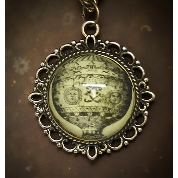 Wisiorek Steampunk z Grafiką - Balon IV