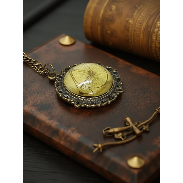 Wisiorek steampunk z grafiką - Bicykl II
