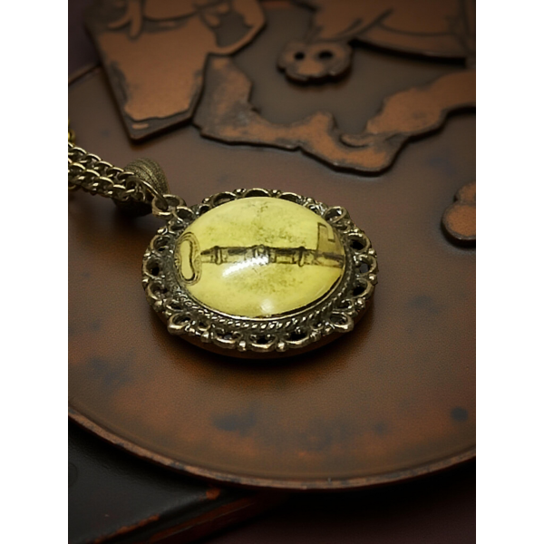 Wisiorek steampunk z grafiką - Klucz