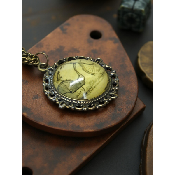 Wisiorek steampunk z grafiką - Rower V