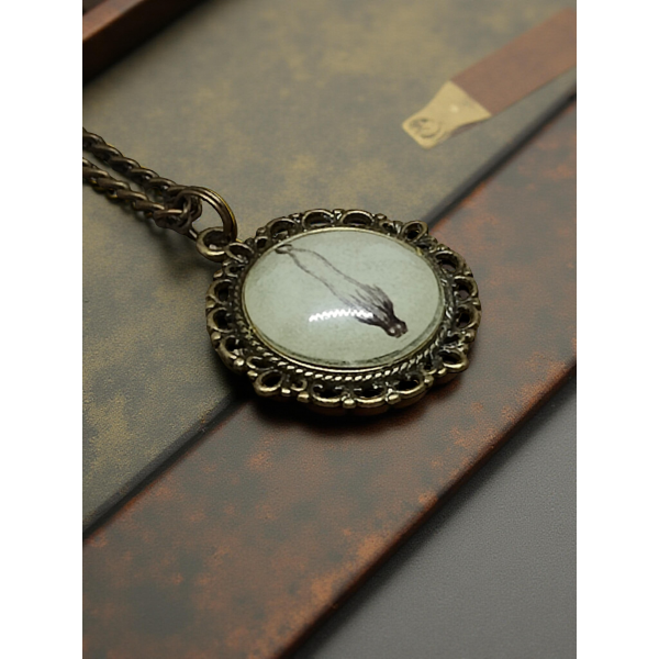 Wisiorek Steampunk z Grafiką – Kałamarnica II
