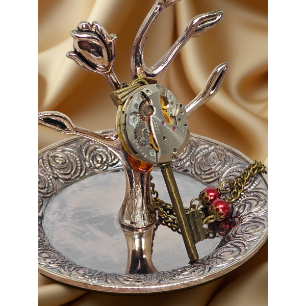 Wisiorek Steampunk Klucz-Mechanizm