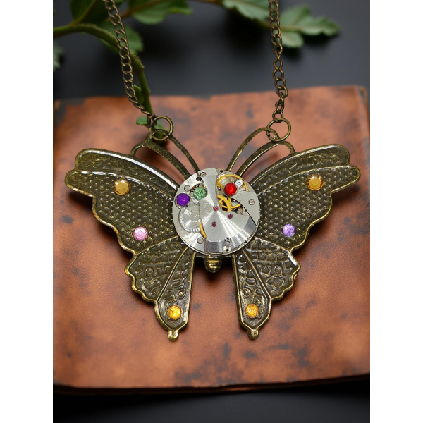 Wisiorek Steampunkowy Motyl I