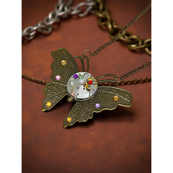 Wisiorek Steampunkowy Motyl I