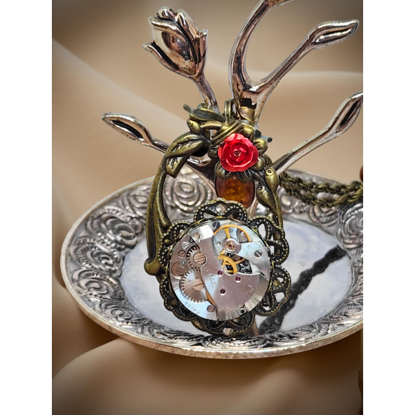 Wisiorek Steampunkowy „Flower”