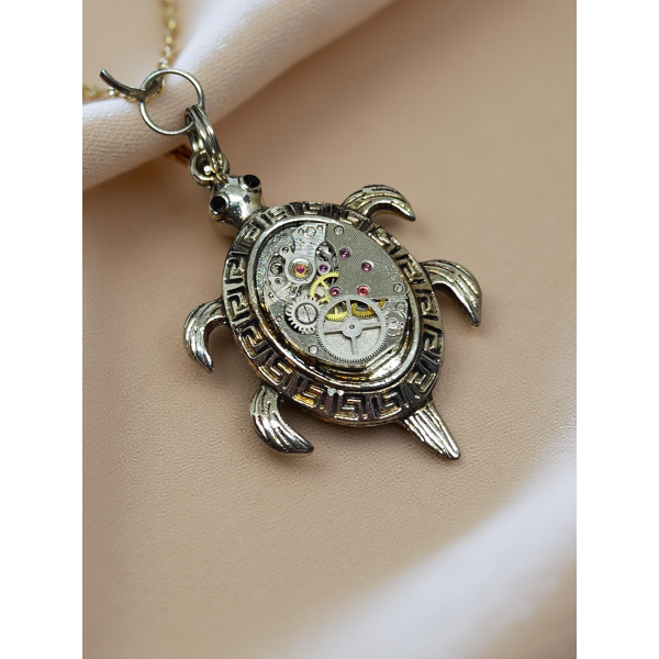 Wisiorek Steampunkowy „Mechaniczny Żółw”